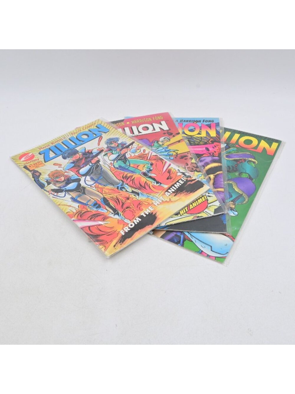 Eternity Comics Zillion #1-4 Complete Series Set 1993 Anime Manga Harrison Fong